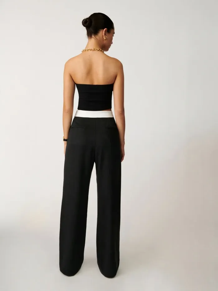 Reformation Pants Stevie Pant Black 8211 Women