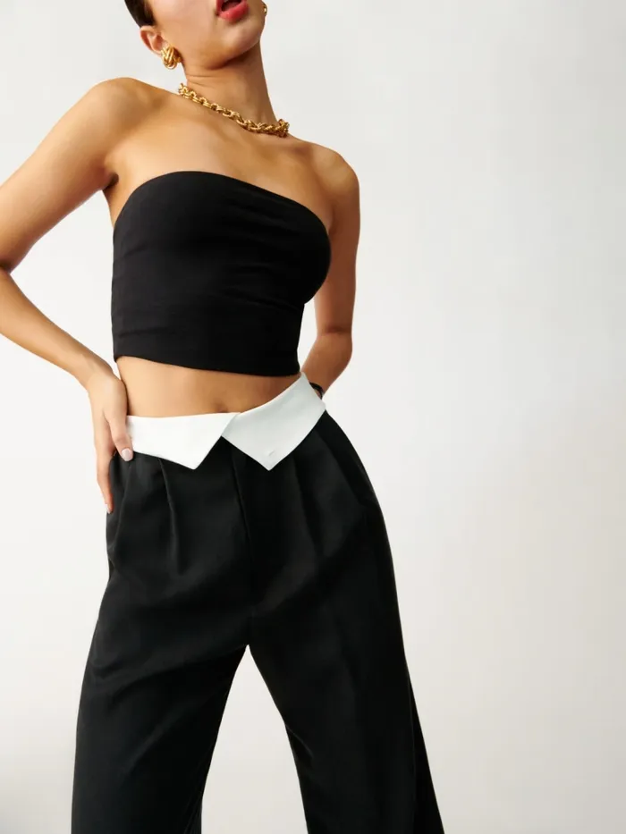 Reformation Pants Stevie Pant Black 8211 Women