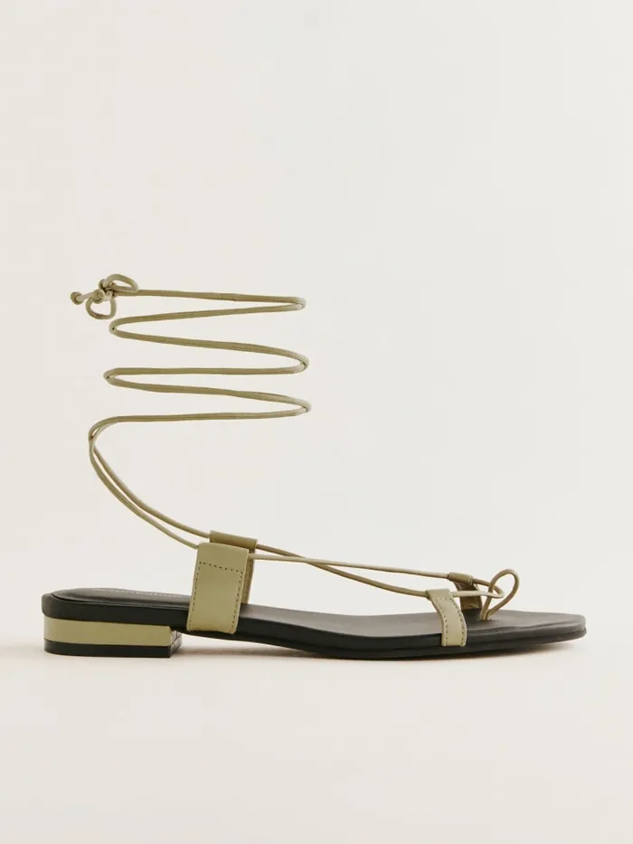Reformation Sandals Alize Lace Up Flat Sandal Cerignola Black 8211 Women Reformation Sandals Alize Lace Up Flat Sandal Cerignola Black 8211 Women