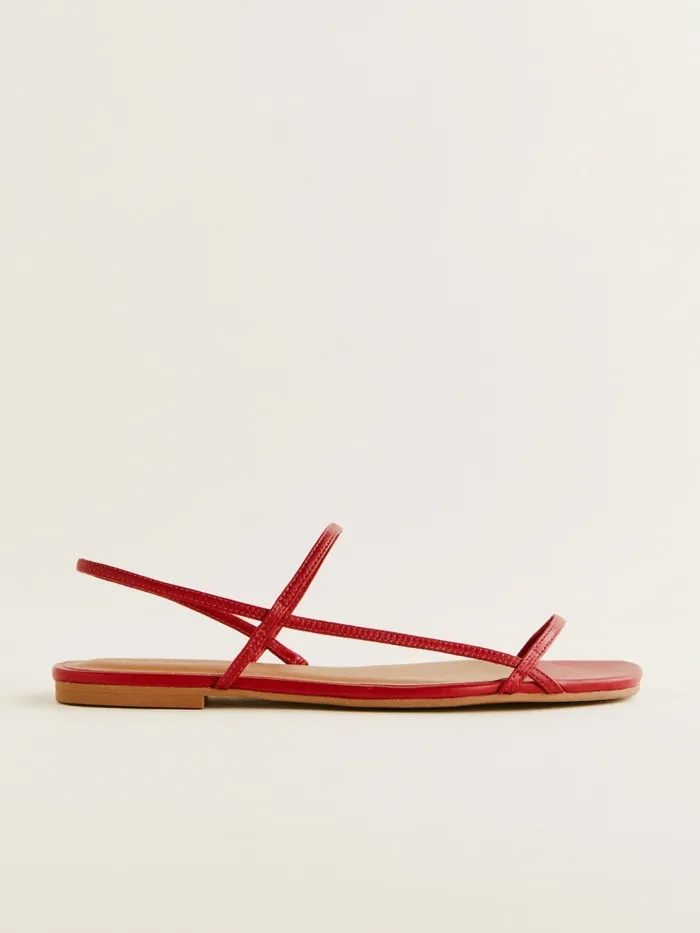 Reformation Sandals Marcia Strappy Flat Sandal Scarlet 8211 Women Reformation Sandals Marcia Strappy Flat Sandal Scarlet 8211 Women