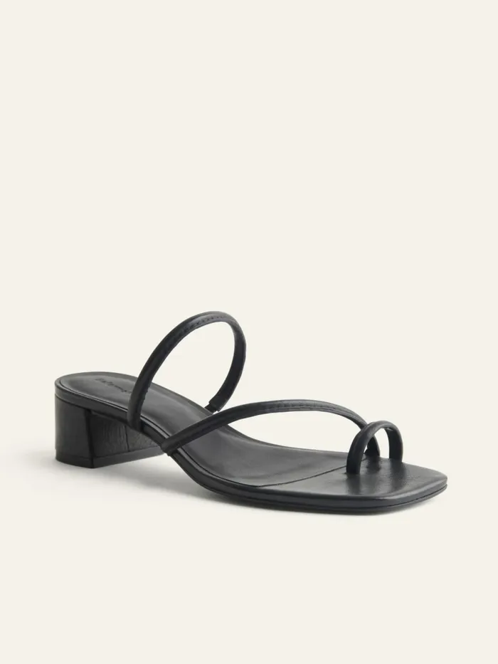 Reformation Sandals Meena Toe Ring Block Heel Sandal Black 8211 Women Reformation Sandals Meena Toe Ring Block Heel Sandal Black 8211 Women
