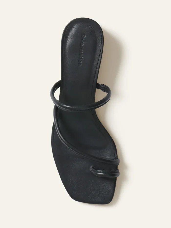 Reformation Sandals Meena Toe Ring Block Heel Sandal Black 8211 Women Reformation Sandals Meena Toe Ring Block Heel Sandal Black 8211 Women