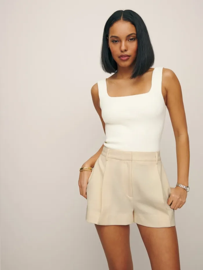 Reformation Shorts Mel Short Cream 8211 Women