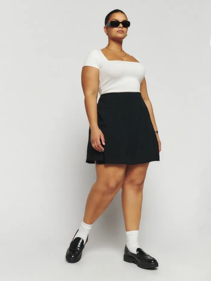 Reformation Skirts Flounce Skirt Es Black 8211 Women Reformation Skirts Flounce Skirt Es Black 8211 Women