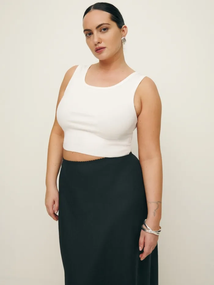 Reformation Skirts Layla Linen Skirt Es Black 8211 Women