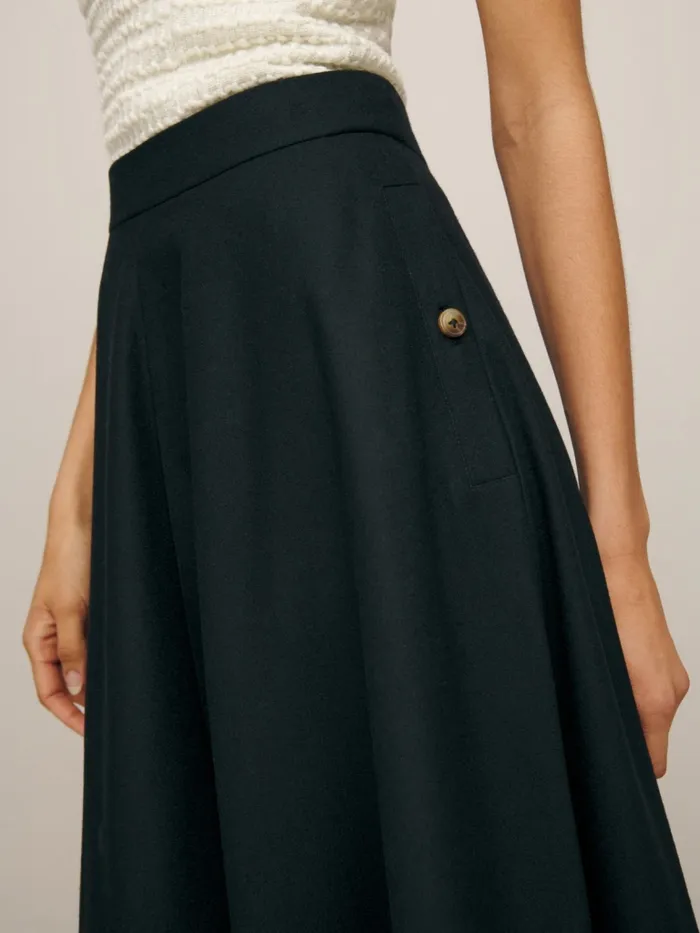 Reformation Skirts Maia Wool Skirt Black 8211 Women Reformation Skirts Maia Wool Skirt Black 8211 Women