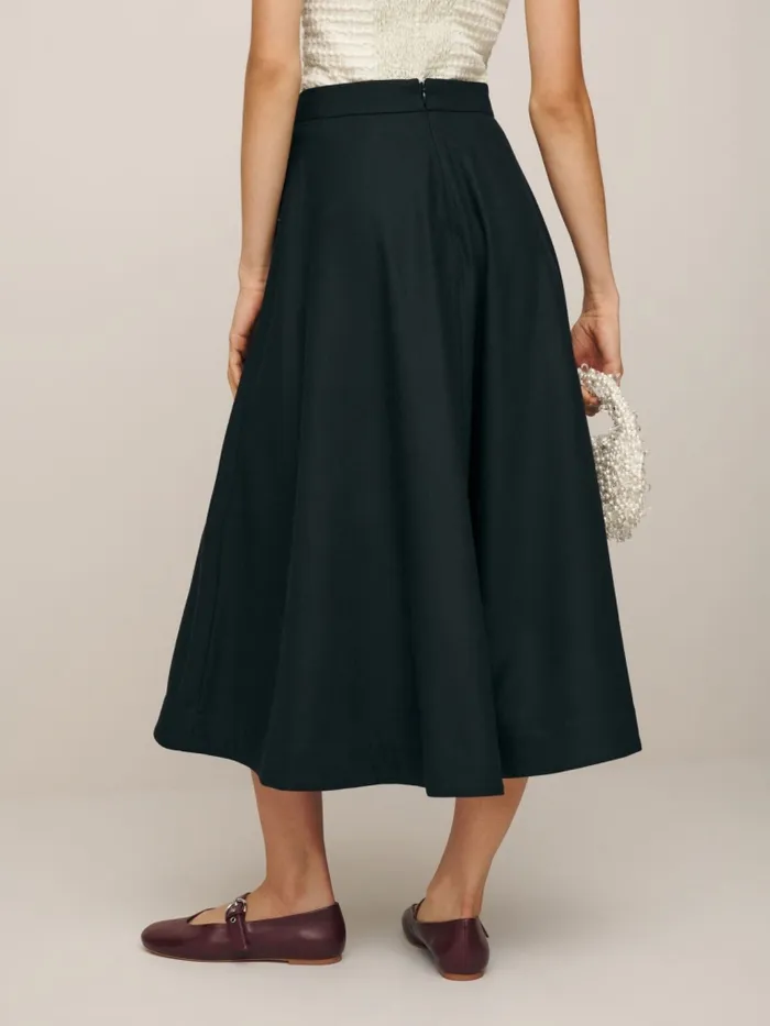 Reformation Skirts Maia Wool Skirt Black 8211 Women Reformation Skirts Maia Wool Skirt Black 8211 Women