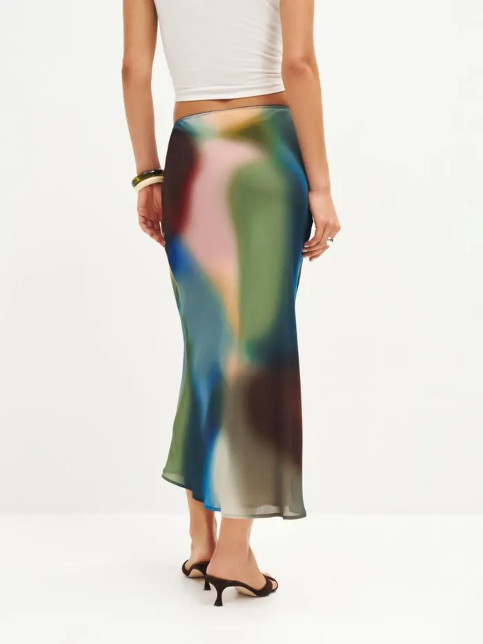 Reformation Skirts Petites Layla Skirt Blur 8211 Women