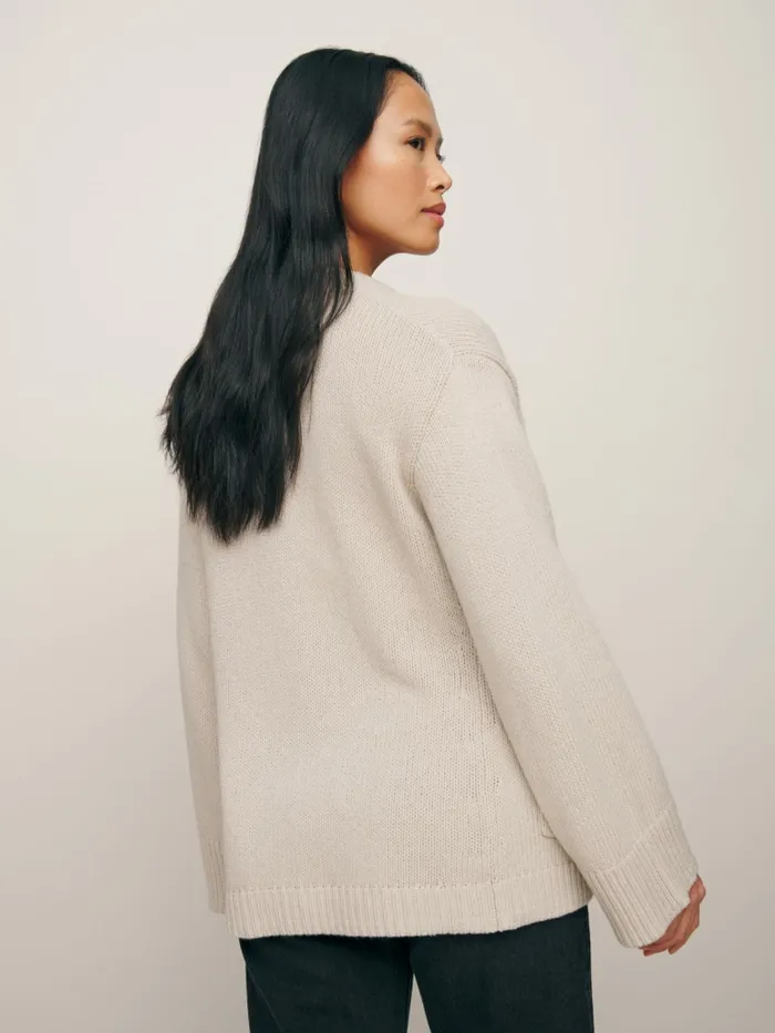 Reformation Sweaters Franco Split Hem Cardigan Gossamer 8211 Women
