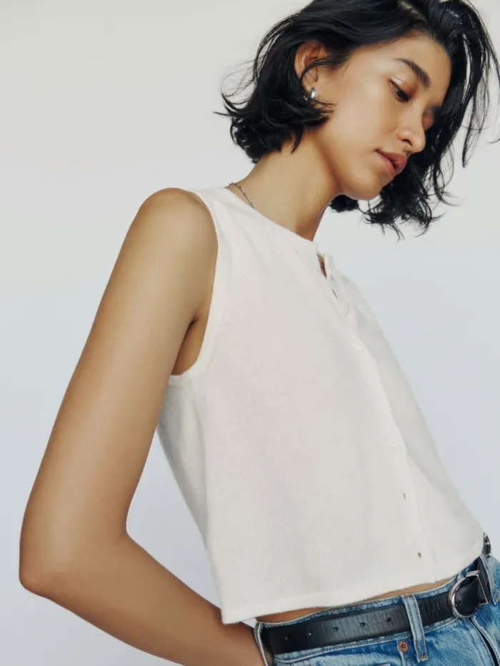 Reformation Sweaters Jace Cashmere Cropped Sweater Gossamer 8211 Women Reformation Sweaters Jace Cashmere Cropped Sweater Gossamer 8211 Women