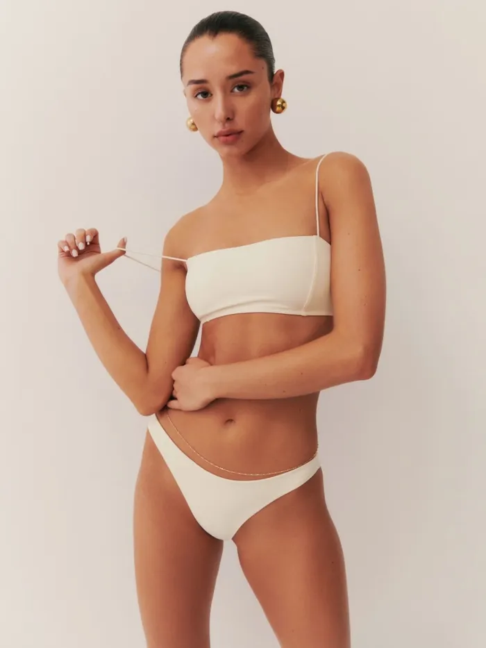 Reformation Swim Monaco Bikini Top Fior Di Latte 8211 Women Reformation Swim Monaco Bikini Top Fior Di Latte 8211 Women