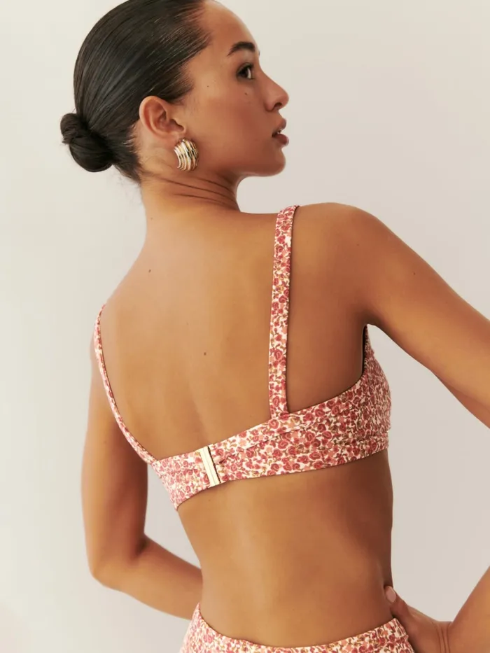 Reformation Swim Soleil Bikini Top La Vie En Rose 8211 Women