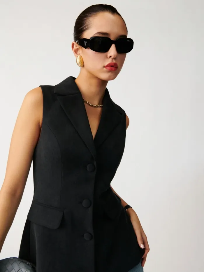 Reformation Tops Billie Vest Black 8211 Women
