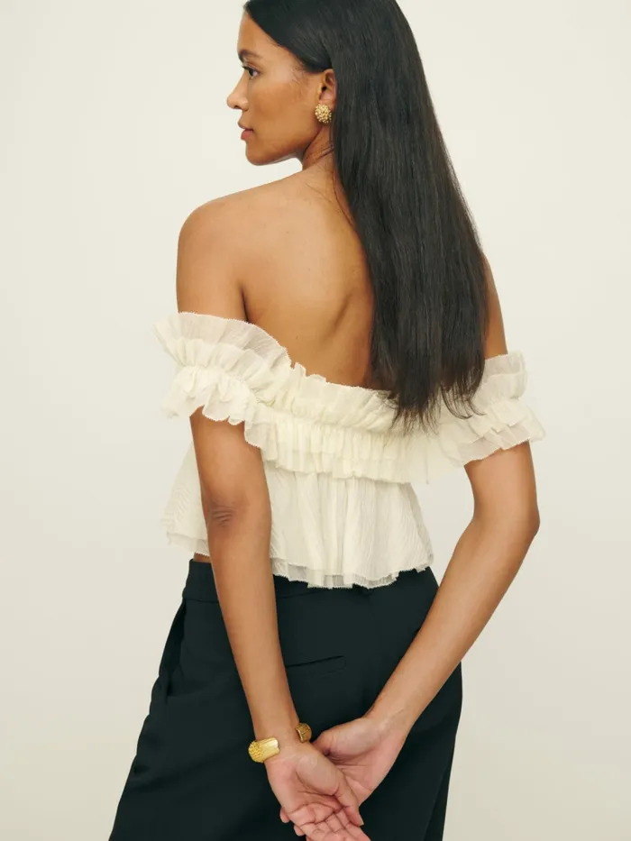 Reformation Tops Briella Top White 8211 Women