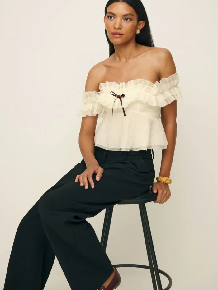 Reformation Tops Briella Top White 8211 Women