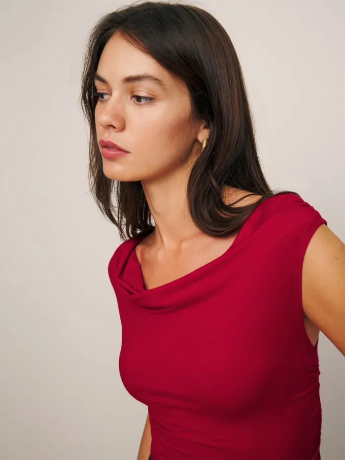 Reformation Tops Darcy Knit Top Lipstick 8211 Women Reformation Tops Darcy Knit Top Lipstick 8211 Women