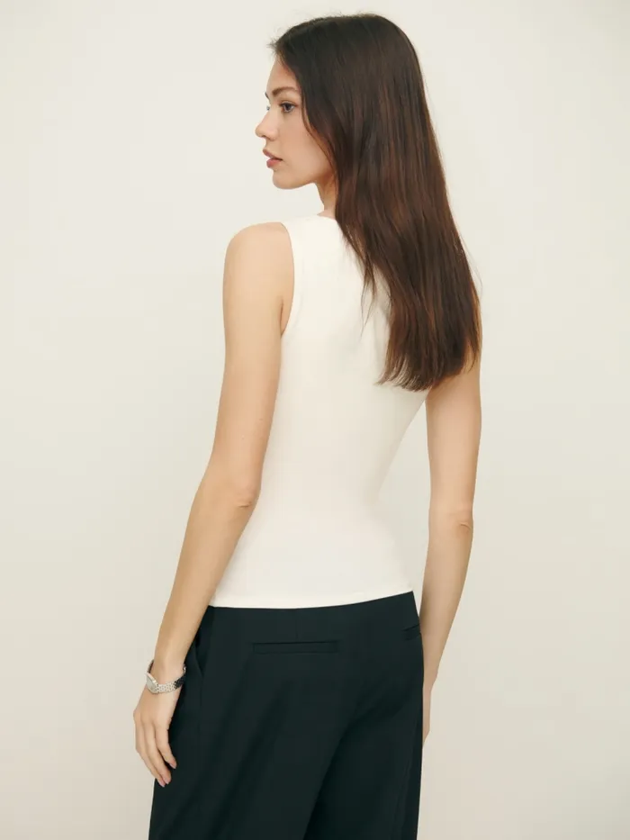 Reformation Tops Darla Knit Top Fior Di Latte 8211 Women Reformation Tops Darla Knit Top Fior Di Latte 8211 Women
