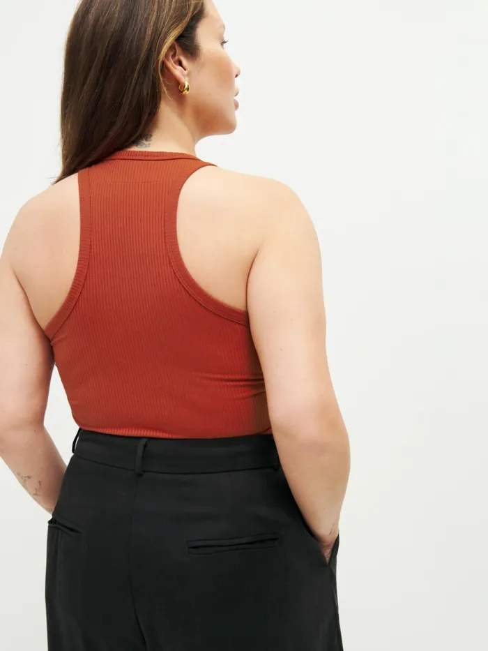 Reformation Tops Eddis Knit Top Es Blood Orange 8211 Women Reformation Tops Eddis Knit Top Es Blood Orange 8211 Women