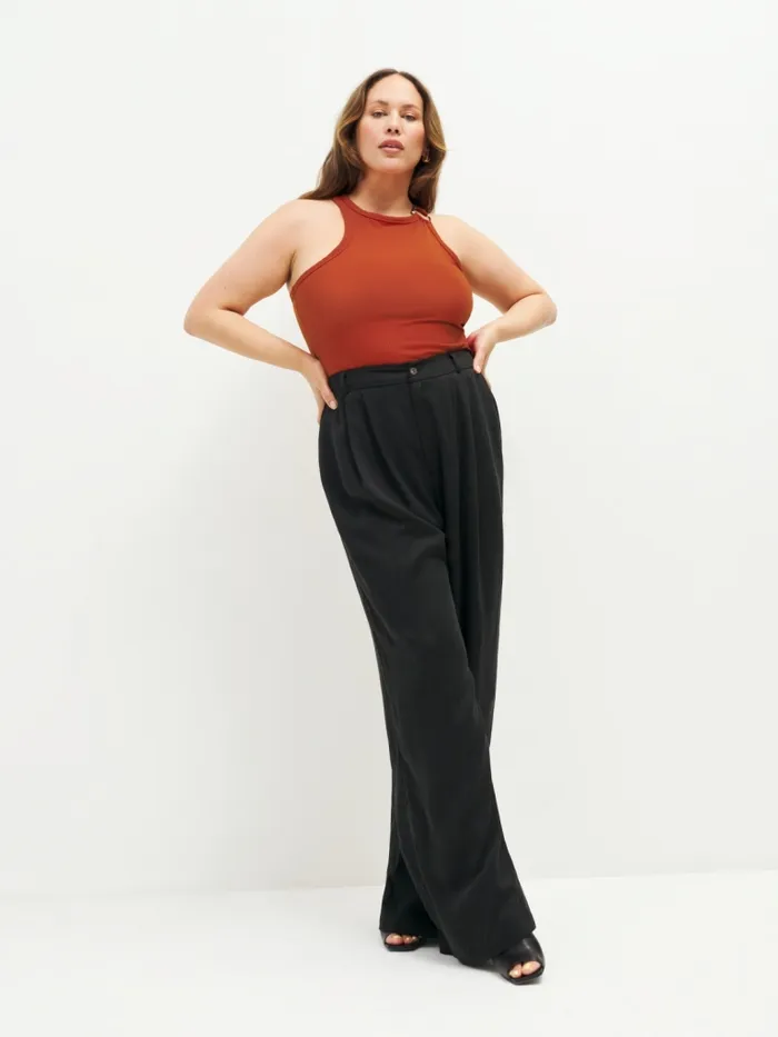 Reformation Tops Eddis Knit Top Es Blood Orange 8211 Women Reformation Tops Eddis Knit Top Es Blood Orange 8211 Women