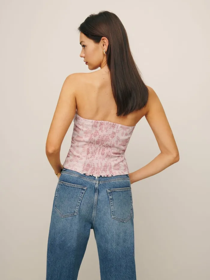 Reformation Tops Giorgia Top Petal 8211 Women Reformation Tops Giorgia Top Petal 8211 Women