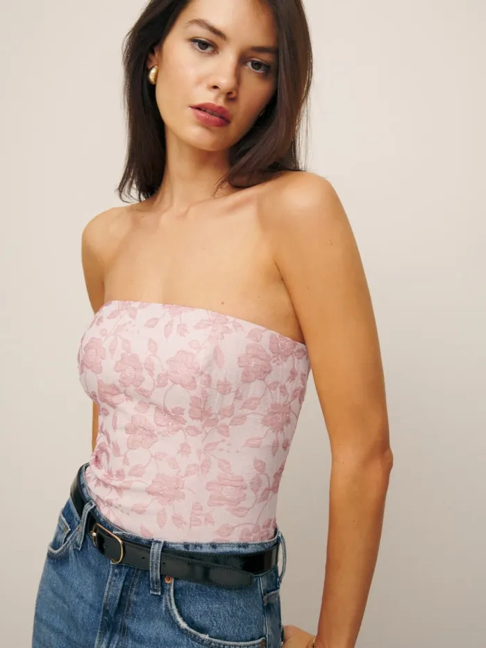 Reformation Tops Giorgia Top Petal 8211 Women Reformation Tops Giorgia Top Petal 8211 Women