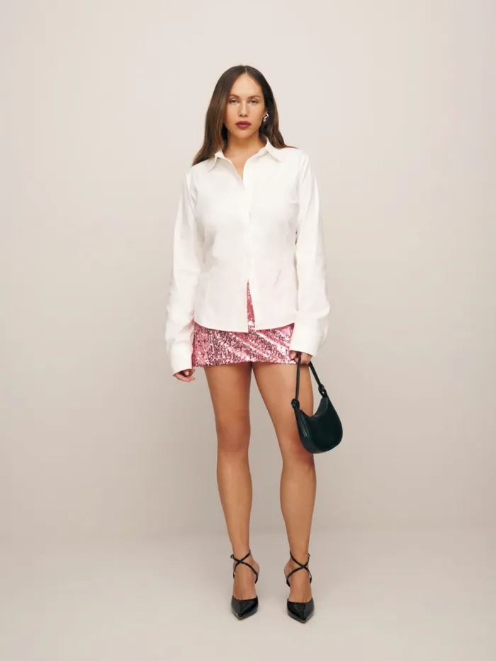 Reformation Tops Jodie Shirt Es White 8211 Women