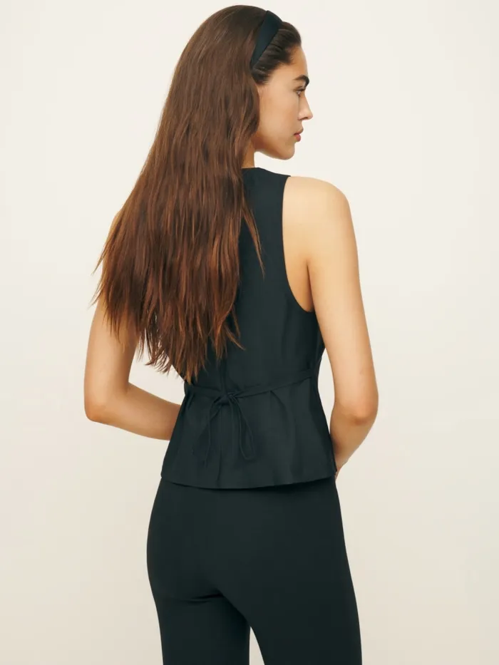 Reformation Tops Meg Top Black 8211 Women Reformation Tops Meg Top Black 8211 Women