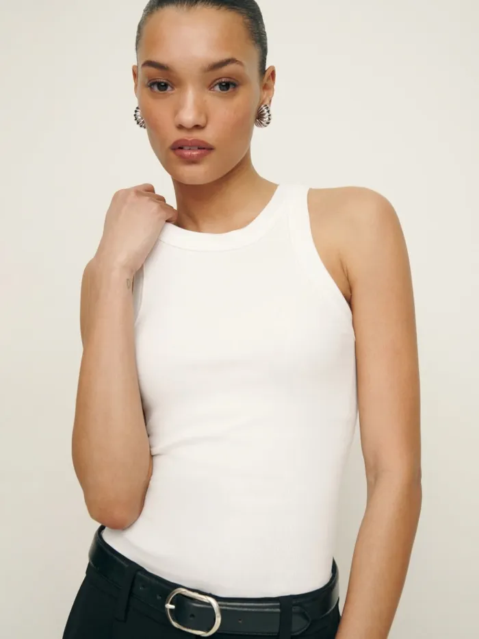 Reformation Tops Tasha Tank Bleach 8211 Women
