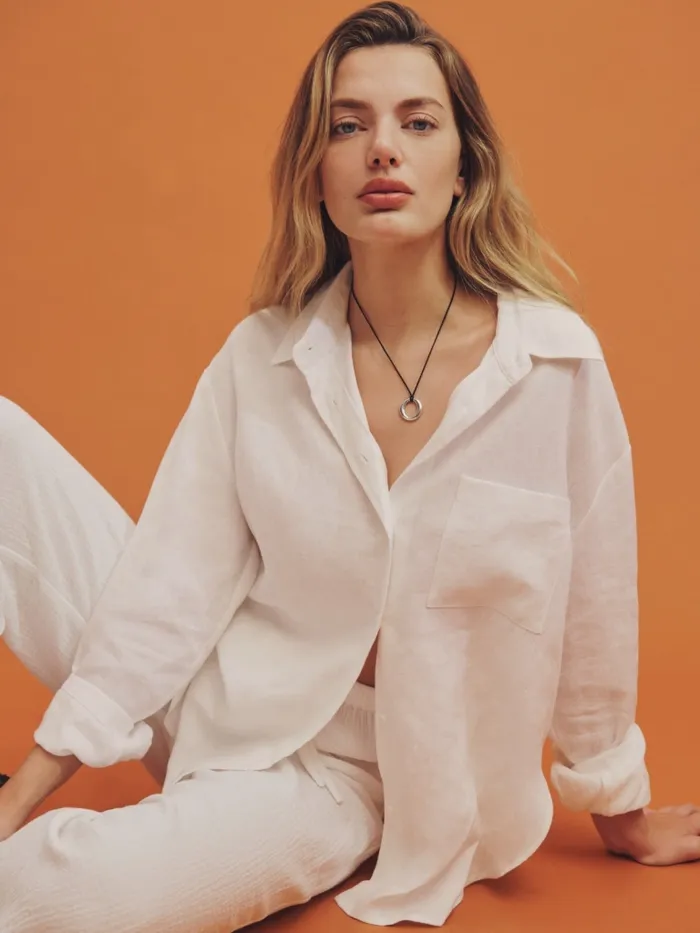 Reformation Tops Will Oversized Linen Shirt White 8211 Women Reformation Tops Will Oversized Linen Shirt White 8211 Women