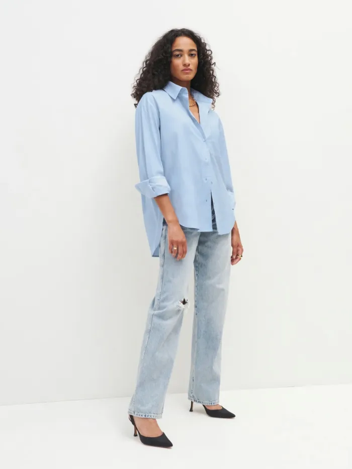 Reformation Tops Will Oversized Shirt Horizon 8211 Women
