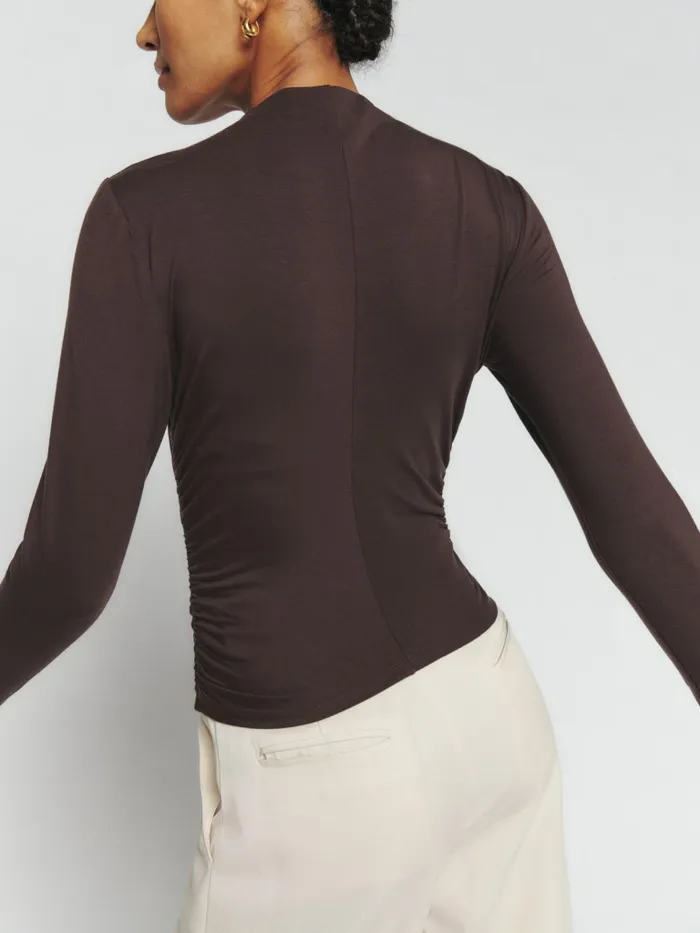 Reformation Tops Zylah Knit Top Mole 8211 Women