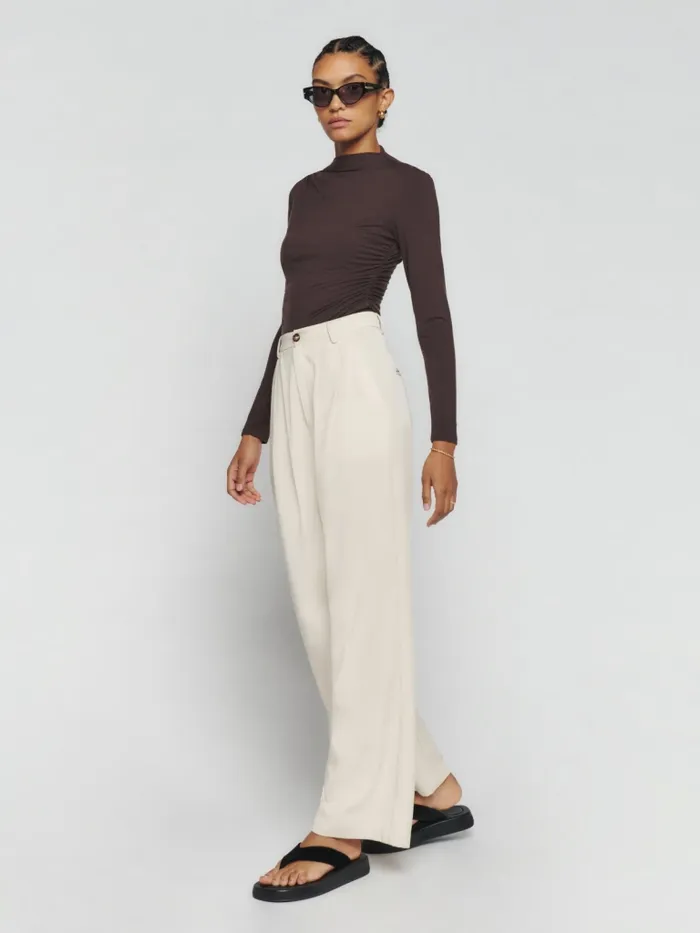 Reformation Tops Zylah Knit Top Mole 8211 Women