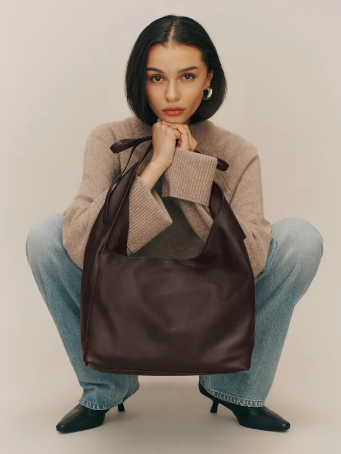 Reformation Totes Medium Vittoria Tote Bag Tobacco Leather 8211 Women Reformation Totes Medium Vittoria Tote Bag Tobacco Leather 8211 Women