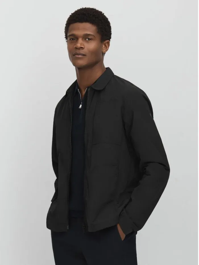 REISS Coats and Jackets Men Scandinavian Edition Lightweight Jacket Dark Grey