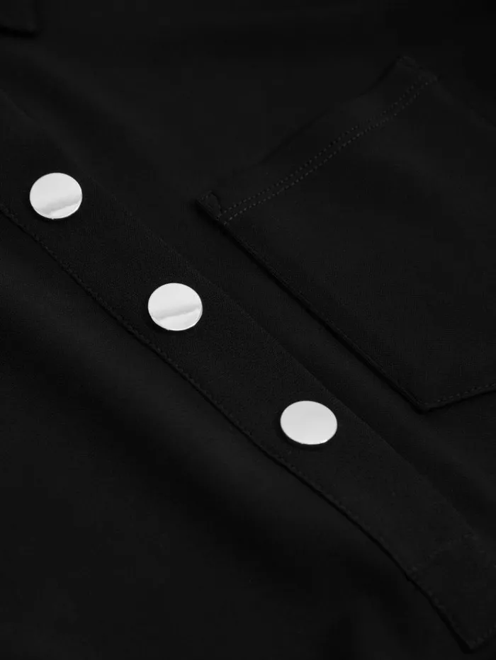 REISS Dresses Women Jersey Polo Maxi Dress Black