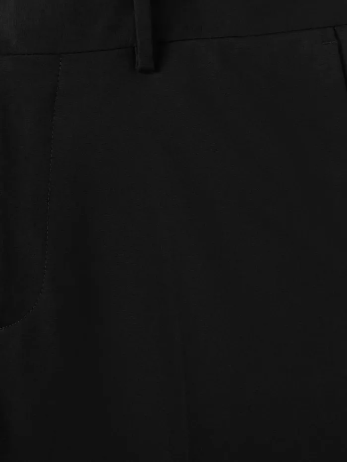 REISS Pants Men Slim Fit Cotton Blend Chinos Black