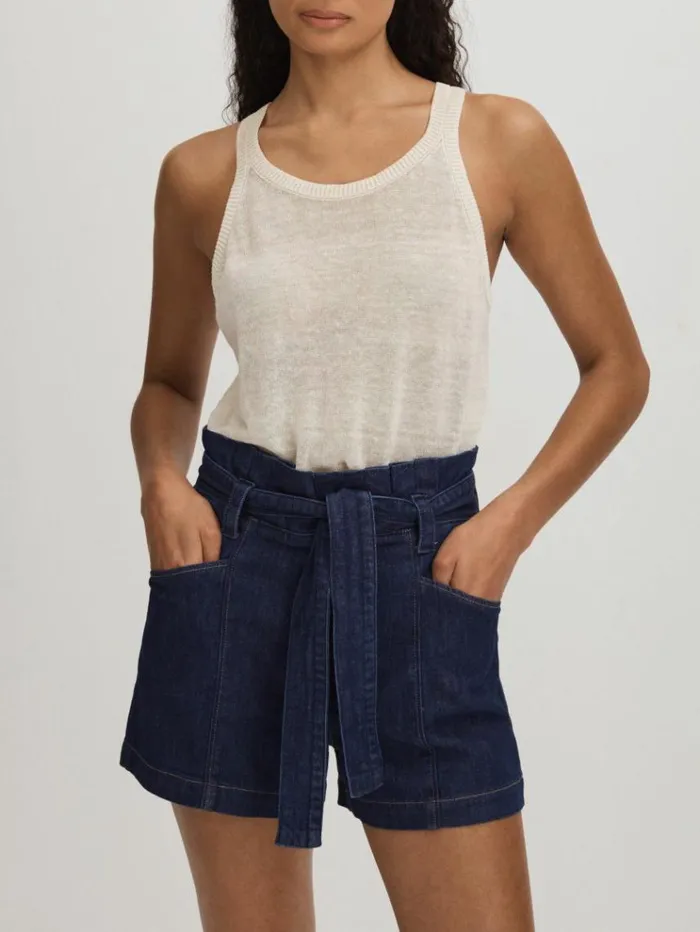REISS Shorts Women Paige Belted Denim Shorts Baltimore
