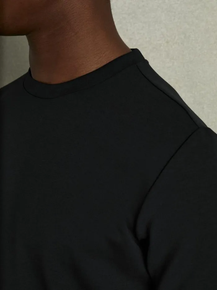 REISS TShirts Men Interlock Jersey Crew Neck TShirt Navy Blue