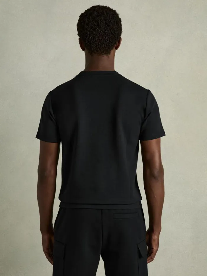 REISS TShirts Men Interlock Jersey Crew Neck TShirt Navy Blue