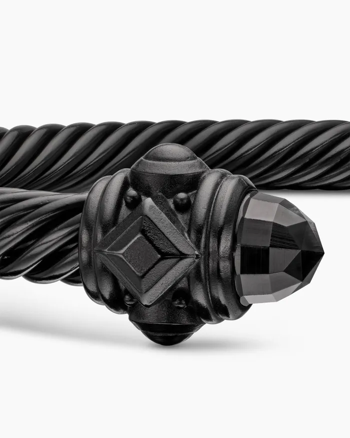 Renaissance Classic Cable Bracelet In Black Aluminum 5mm Women David Yurman Cuff Renaissance Classic Cable Bracelet In Black Aluminum 5mm Women David Yurman Cuff