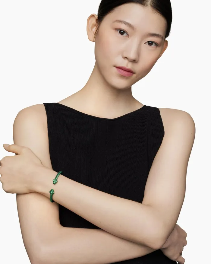 Renaissance Classic Cable Bracelet In Forest Green Aluminum 5mm Women David Yurman Cuff Renaissance Classic Cable Bracelet In Forest Green Aluminum 5mm Women David Yurman Cuff