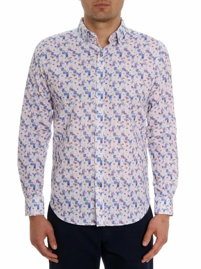 Robert Graham Button Down Shirts Men Blue Hawaiian Long Sleeve Button Down Shirt Multi Robert Graham Button Down Shirts Men Blue Hawaiian Long Sleeve Button Down Shirt Multi