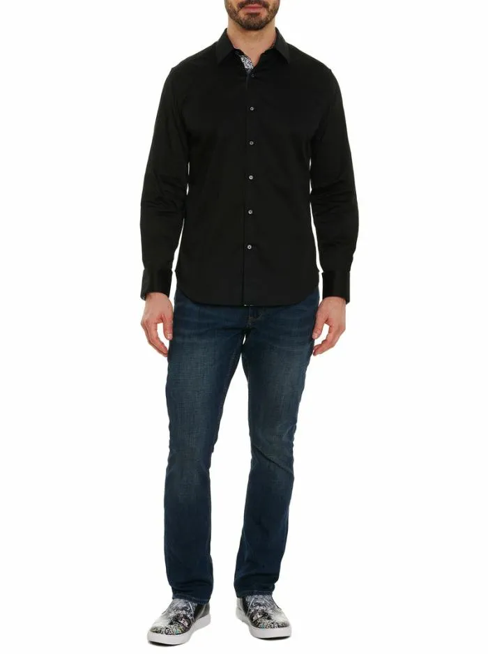 Robert Graham Button Down Shirts Men Righteous 2 Long Sleeve Button Down Shirt Navy