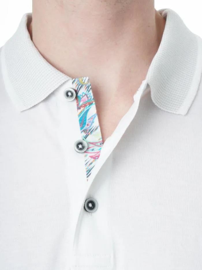 Robert Graham Polos and TShirts Men Archie Polo White