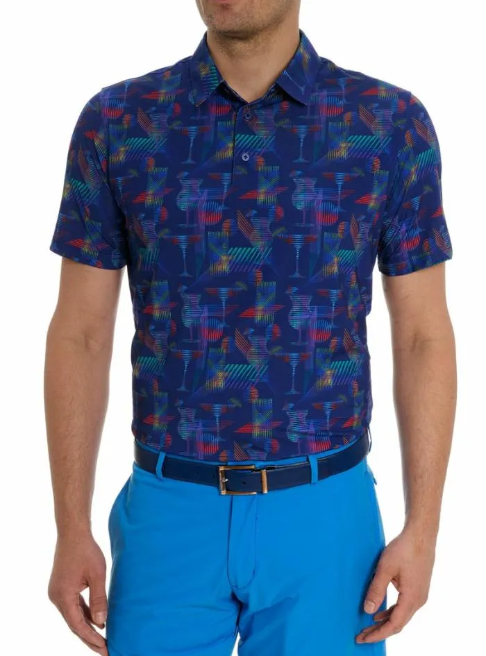 Robert Graham Polos and TShirts Men Happiest Hour Polo Navy