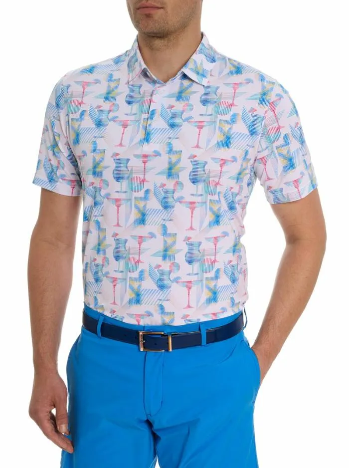 Robert Graham Polos and TShirts Men Happiest Hour Polo Navy