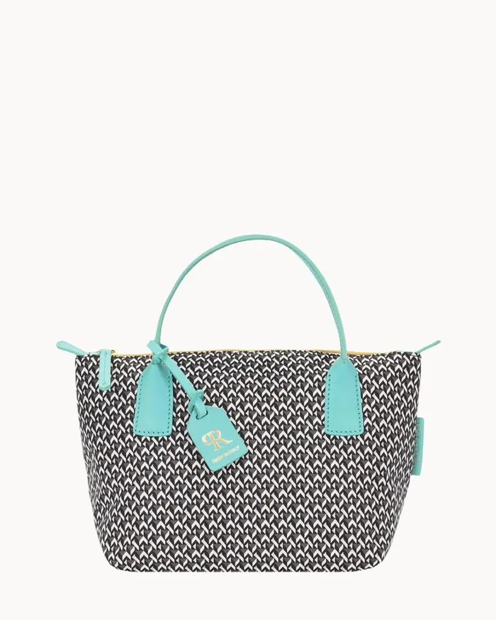 Roberta Pieri Tatami Fun Mini Robertina Tote Aqua Women Dooney and Bourke Totes