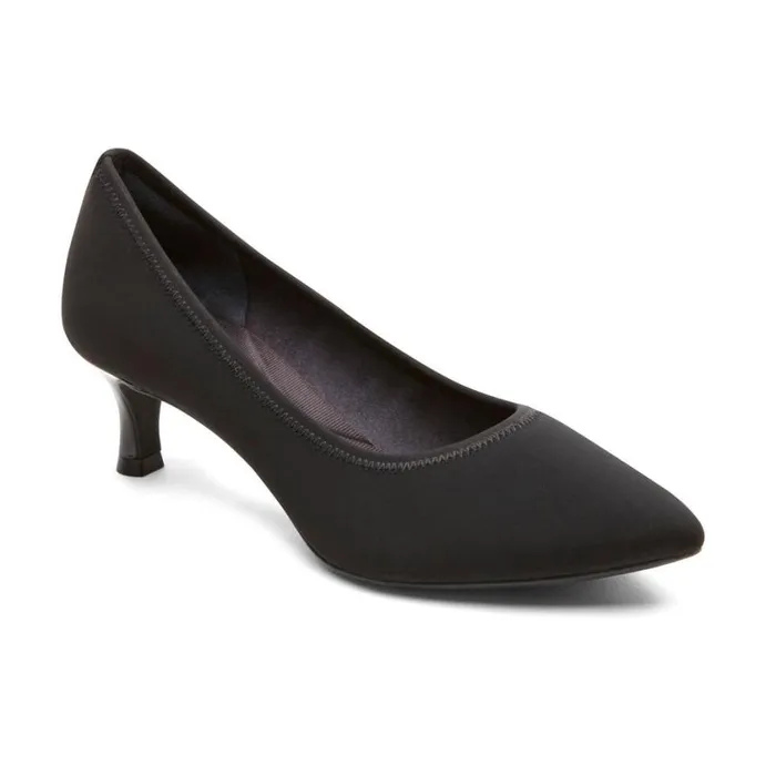 Rockport Heels Women Total Motion Kaiya Heel Black Elastic