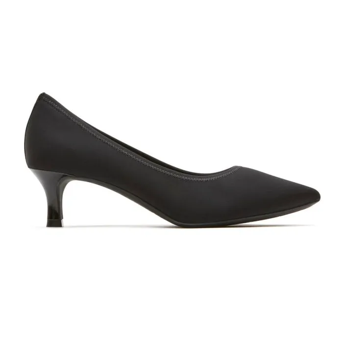 Rockport Heels Women Total Motion Kaiya Heel Black Elastic