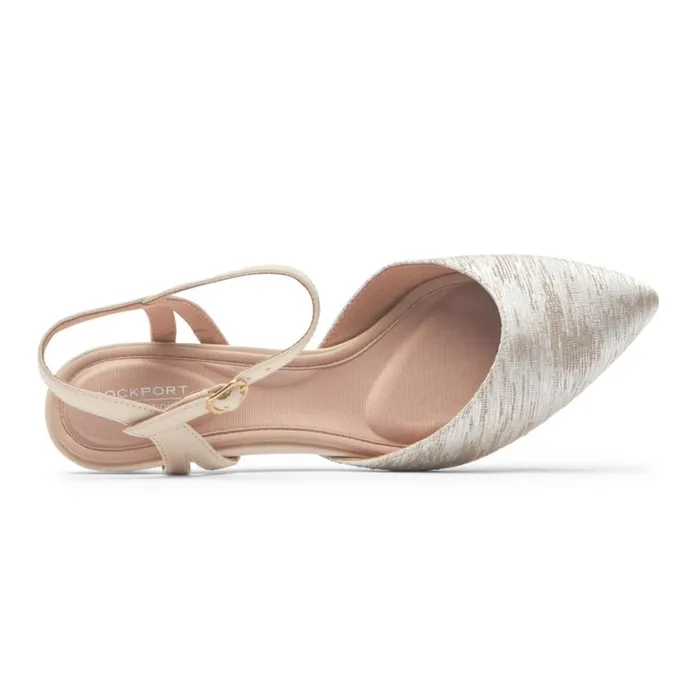 Rockport Heels Women Total Motion Kalila Ankle Strap Heel Vanilla